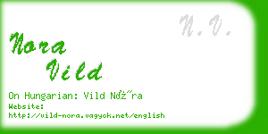 nora vild business card